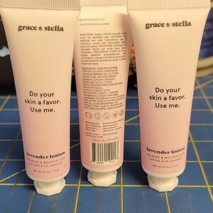 Grace & Stella Lavender Lotion 30ml Set of 3 Tubes New Sealed